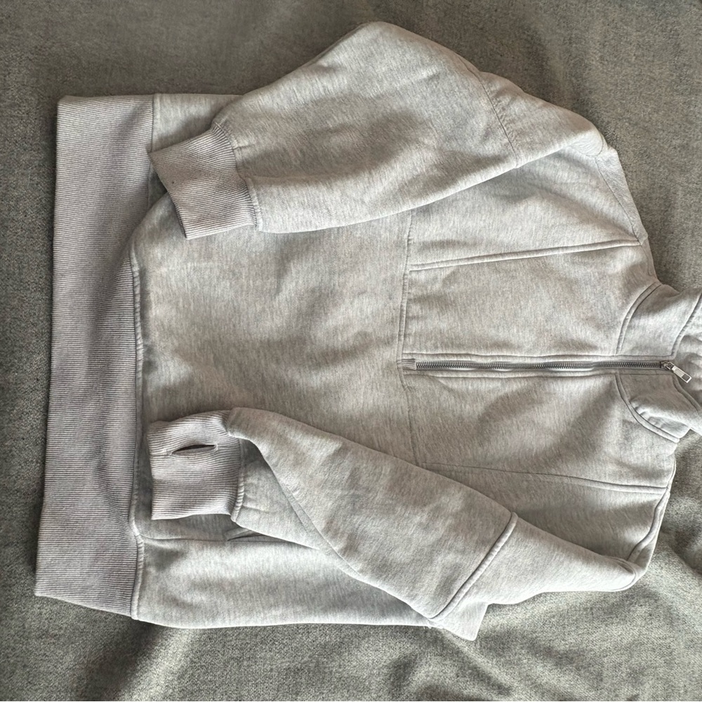 Women's Gray Half-Zip Jacket